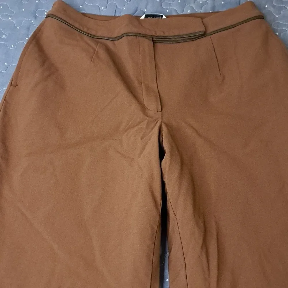 Katherine Kelly brown lined ankle pants size 10